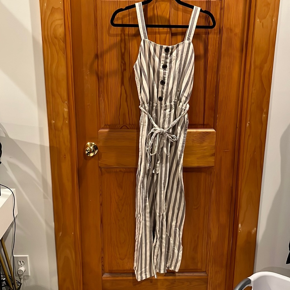 Striped jumpsuit